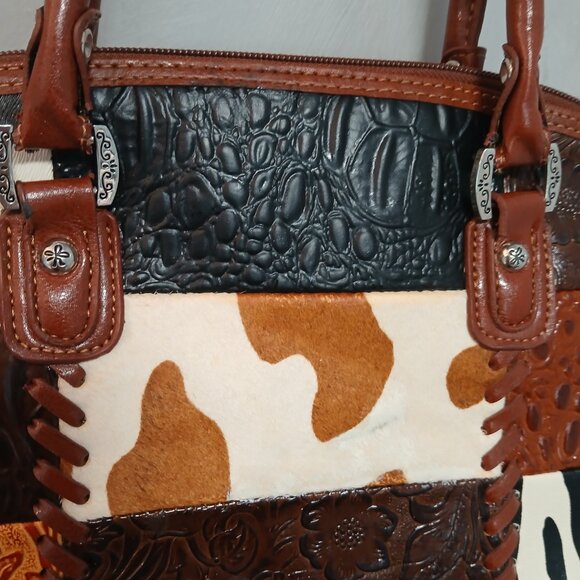 Western Patchwork Satchel - Picture 4 of 12